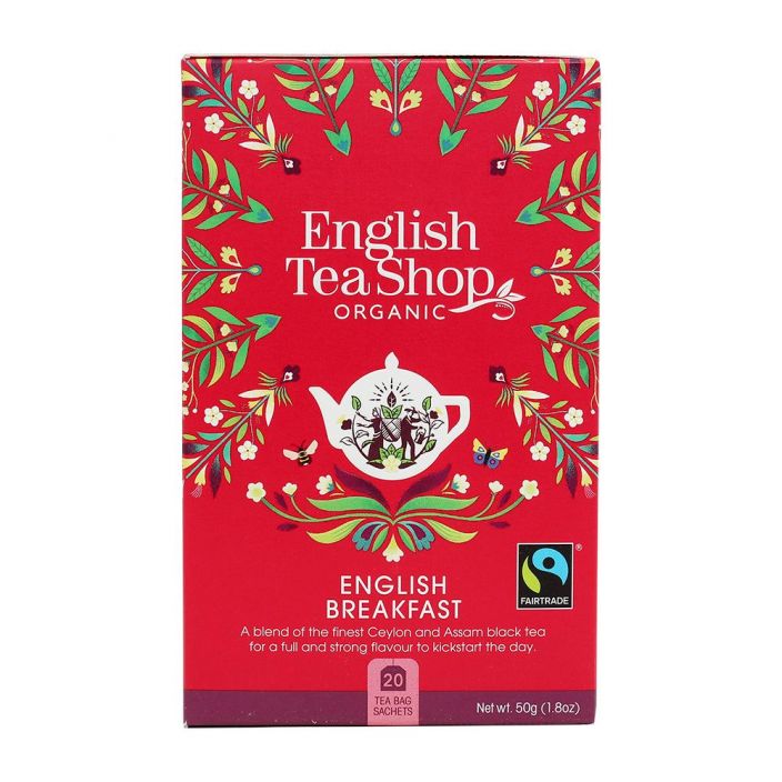 Englantilainen aamiaistee Luomu, reilu kauppa. English Tea Shop.